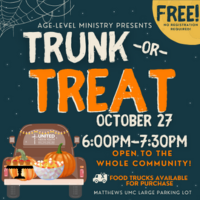 10/27 - Matthews UMC Trunk or Treat; a free community event!